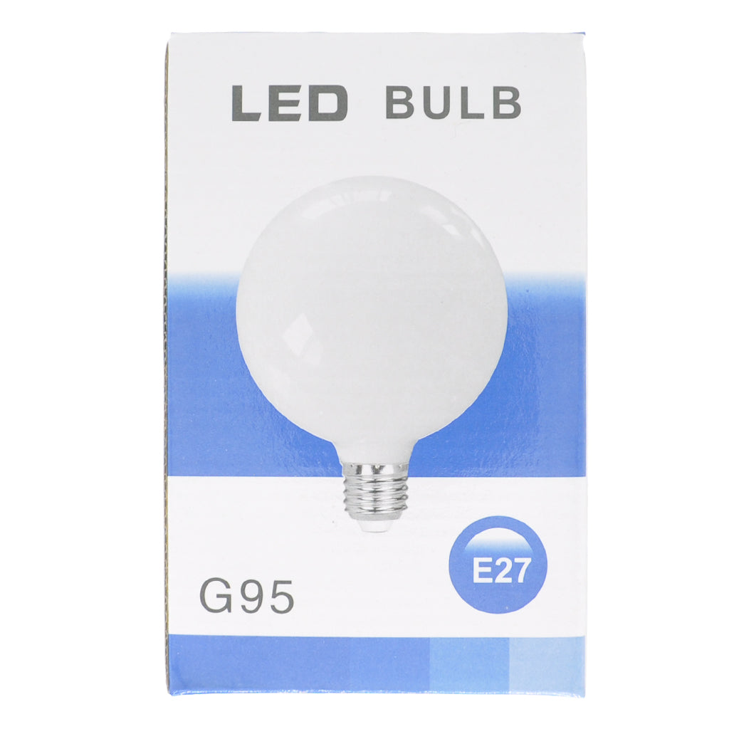 G95 Spherical LED Light Bulb E27 240V 6W Opal W/W