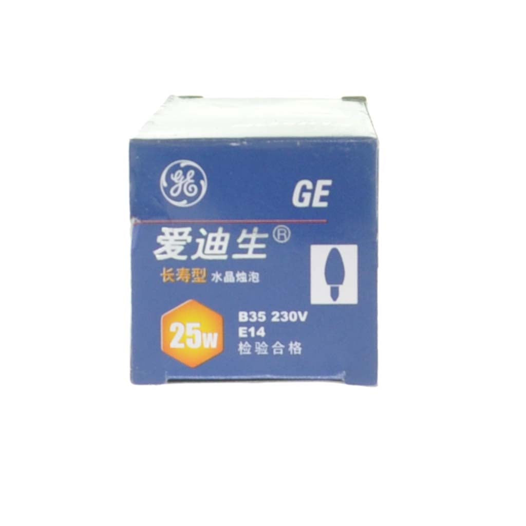 GE Candle Incandescent Light Bulb E14 240V 25W Clear 703036