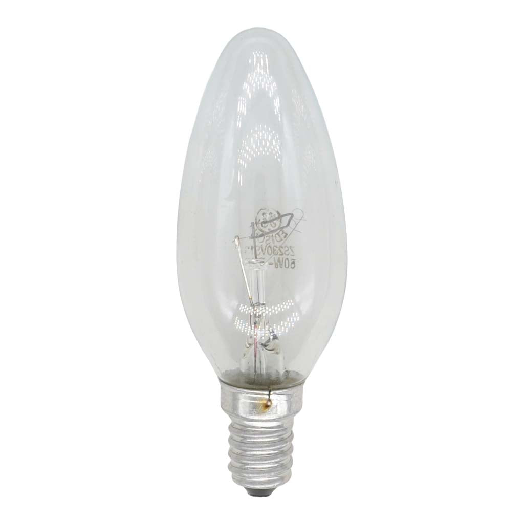 GE Candle Incandescent Light Bulb E14 240V 60W Clear 703166