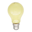 GE GLS Coloured Incandescent Light Bulb B22 240V 60W Yellow