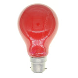 GLS Coloured Halogen Light Bulb B22 240V 18W Red B22RED18W