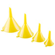 yellow funnel set 50mm, 75mm, 95mm, 115mm