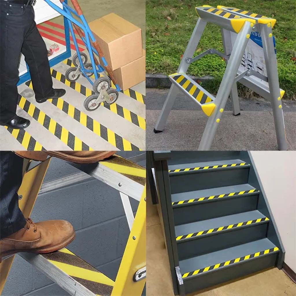 HANDY Anti Slip Tape 48mm X 50m Yellow/Black For Floor,Ramp,Step,Ladder ASY50