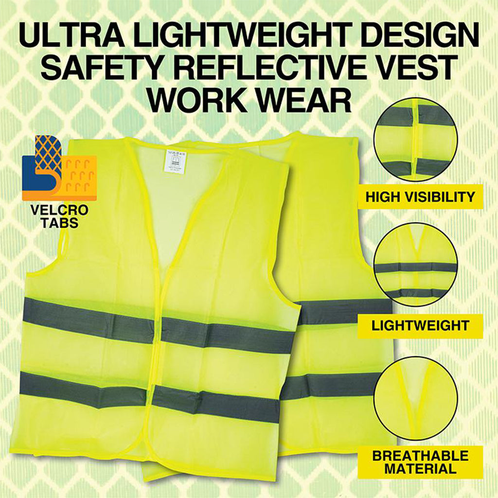 HANDY HARDWARE Fluorescent Safety Vest M-L 141791