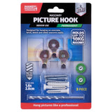 HANDY HARDWARE Masonry Picture Hook Set 10Kg 3Pcs 271535