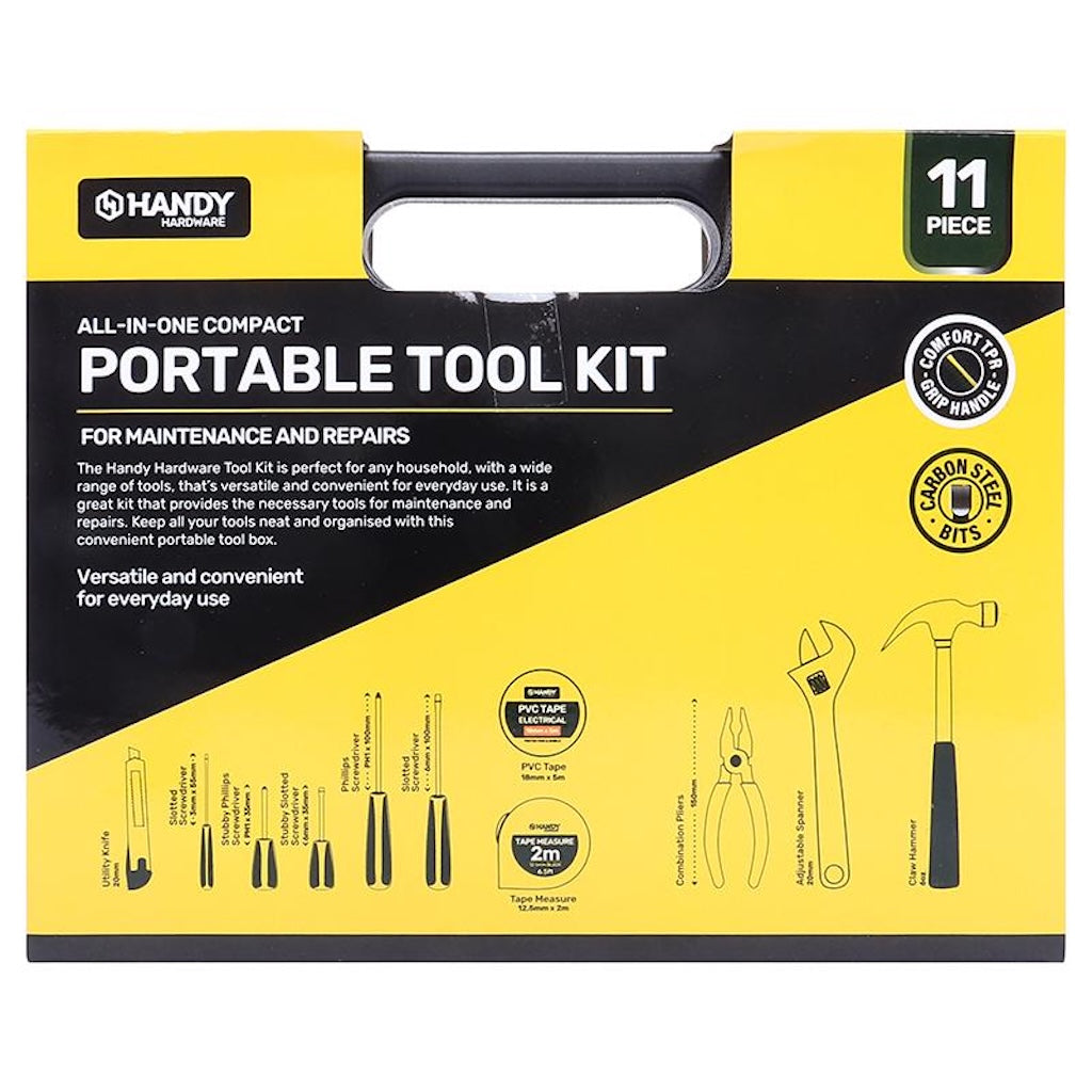 HANDY HARDWARE Portable Tool Kit 11Pcs 250806