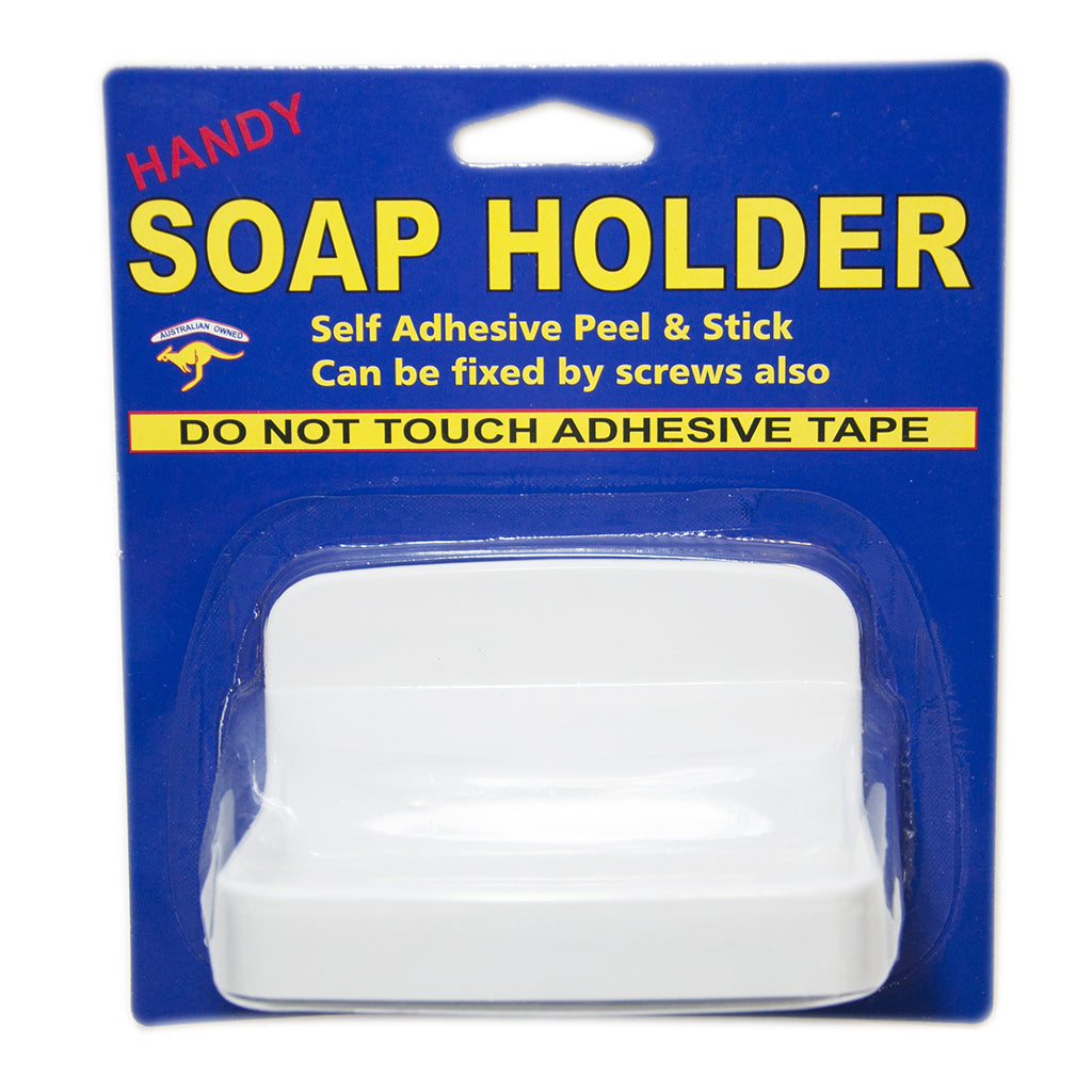 HANDY PRODUCT Plastic White Self Adhesive Soap Holder S1