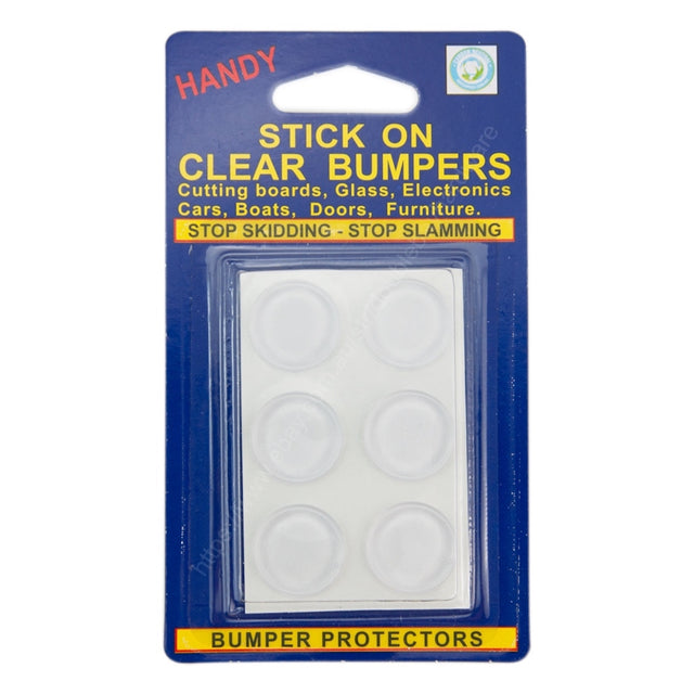 HANDY Stick On Clear Bumpers Silicon Dot 20.5mm Stop Skidding Slamming PP5