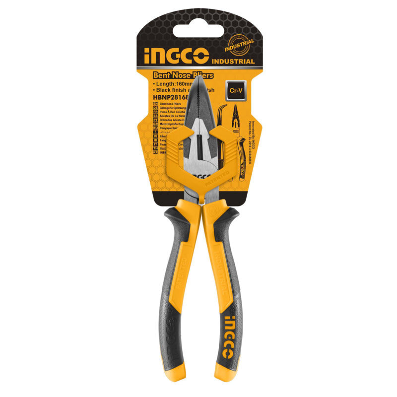 Ingco Bent Nose Pliers 160mm(6") HBNP28168