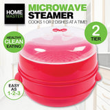 HOME MASTER 2 Tier Microwave Steamer 21.56cm Diameter 62249