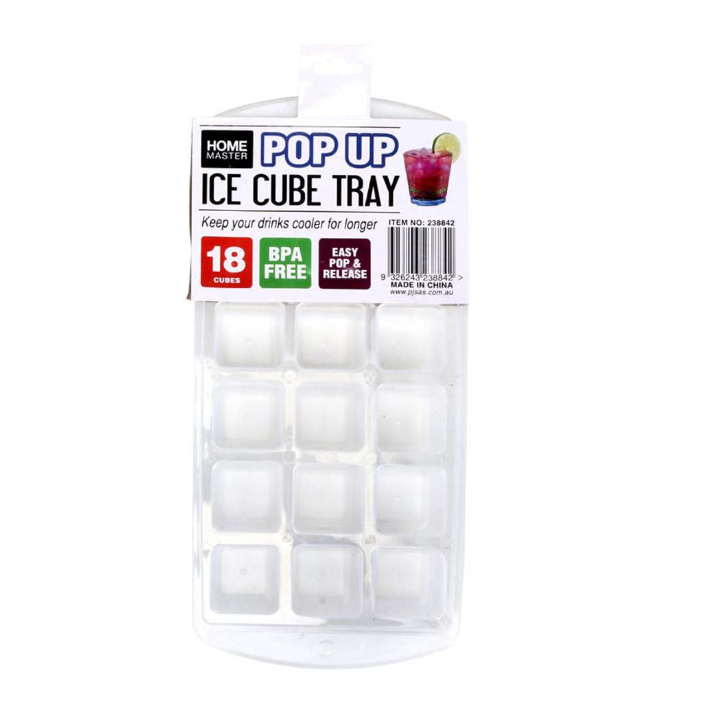 HOME MASTER Popup Ice Cube Tray 18 Cubes 238842