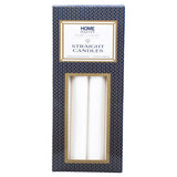 HOME MASTER White Unscented Straight Candles 8 Hours Burn 4Pcs 2.2x20cm 145171