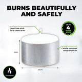 smokeless 4 hours tea light candle 2x3.5cm