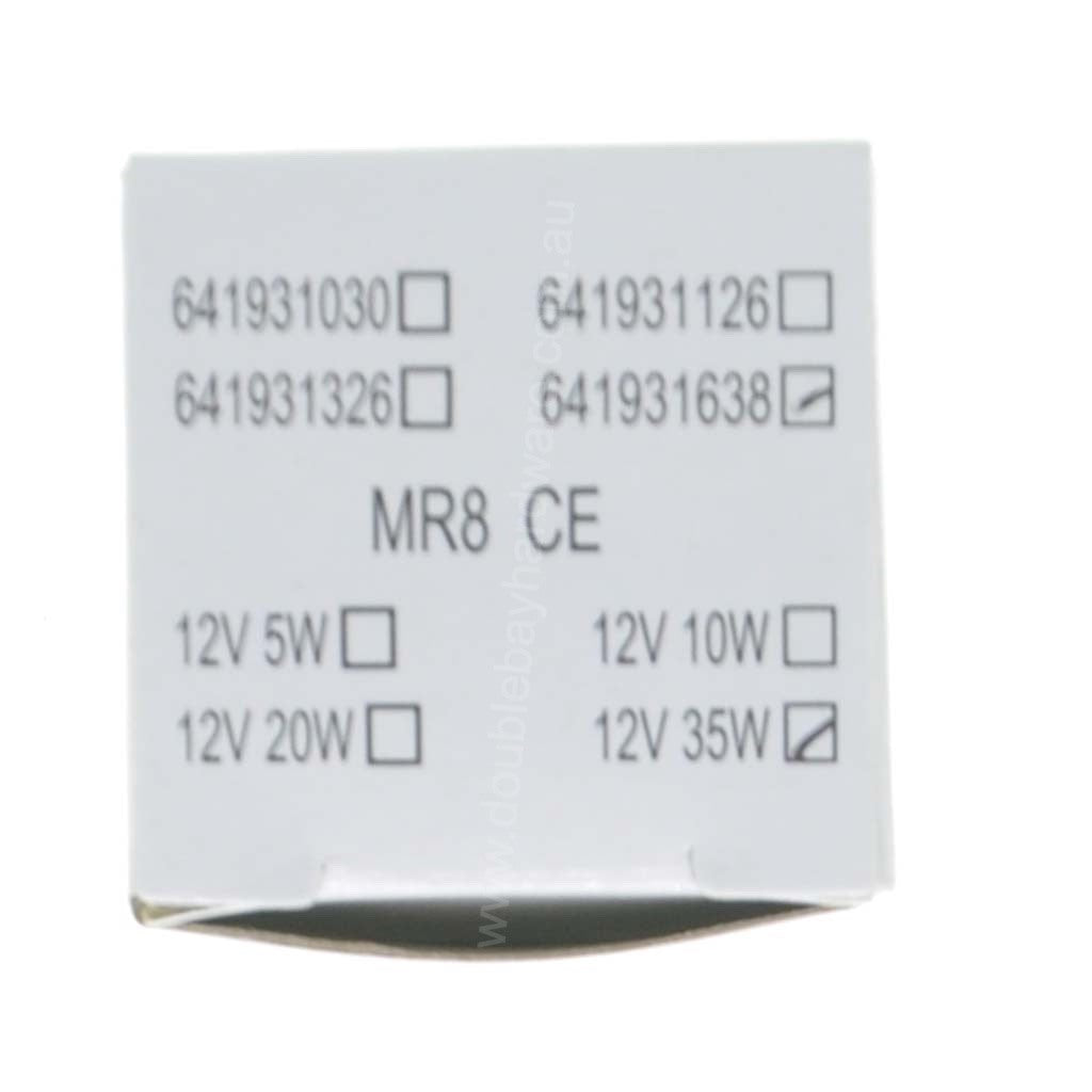 MR8 Halogen Light Bulb GZ4 12V 35W 24°