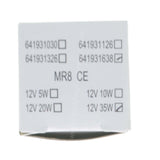 MR8 Halogen Light Bulb GZ4 12V 35W 24°