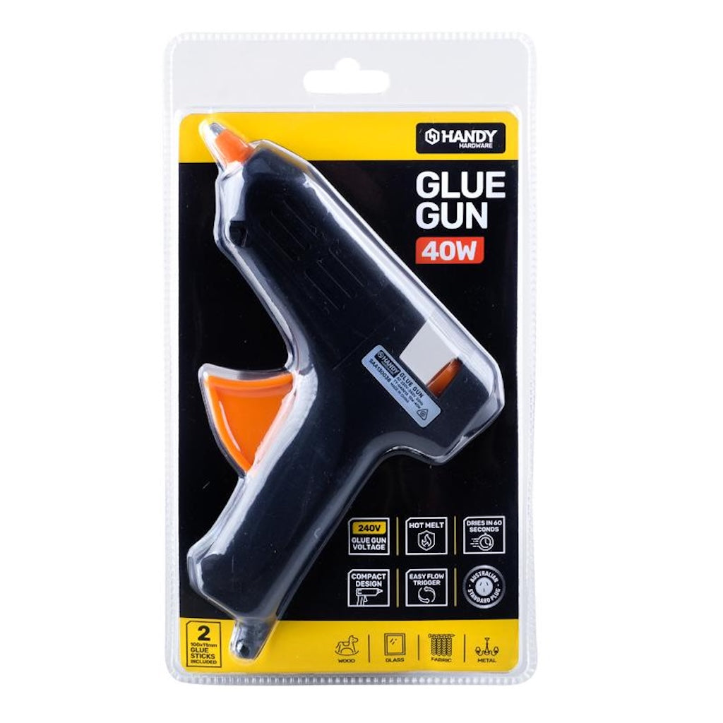 Handy Hardware Glue Gun Black 240V 10W 40W 55517