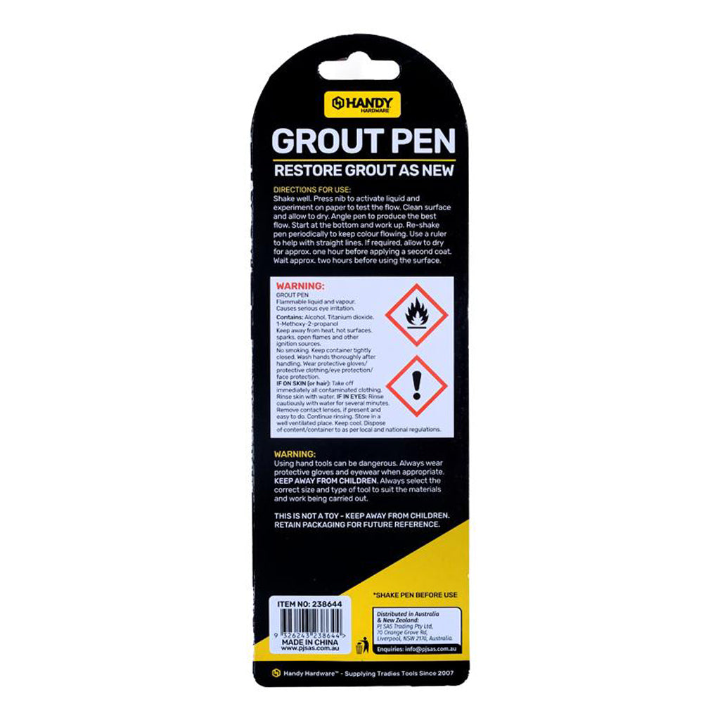 Handy Hardware Restore Grout Pen 6ml 238644