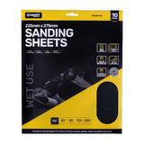 Handy Hardware Wet Use Sanding Sheets 225x275mm 10Pcs 14088