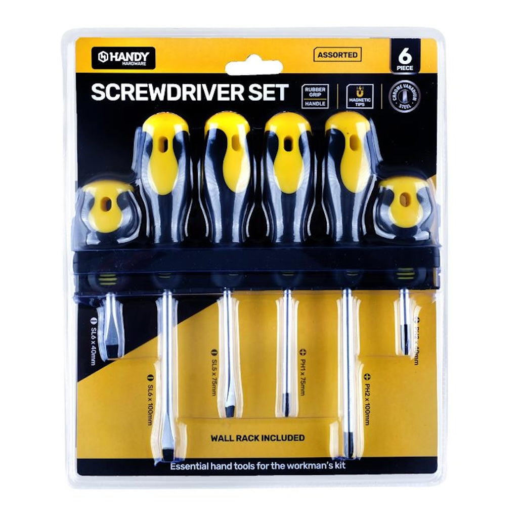 Handy Hardware Screwdriver Set 6Pcs 229284