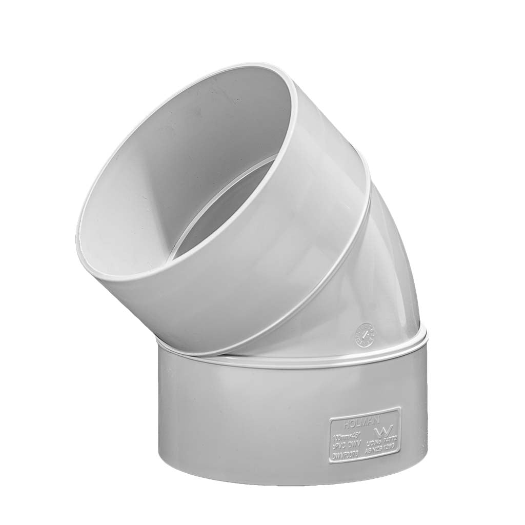 100mm 45° F&F PVC Elbow