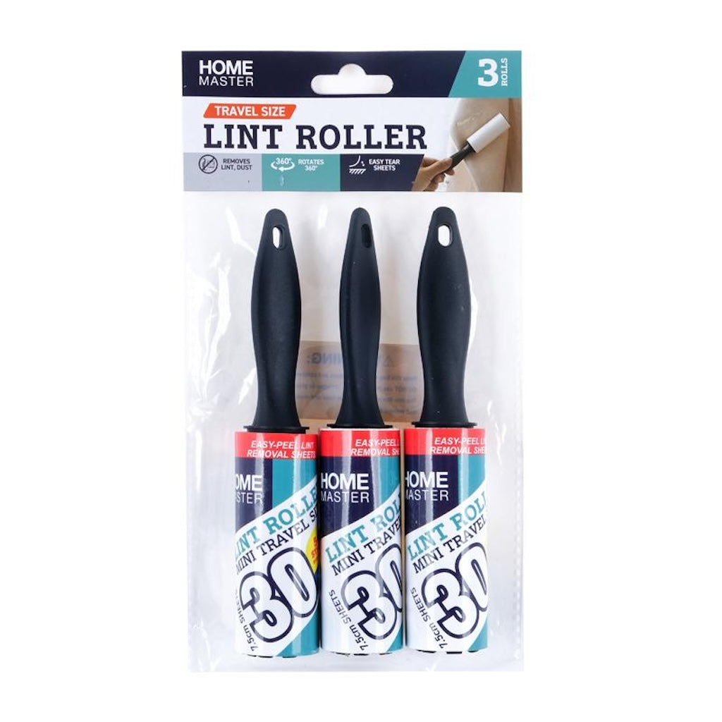 Home Master Travel Size Lint Roller 3Pcs 277513