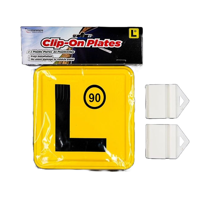 Homeware Clip-On NSW Yellow L Plates 2Pcs