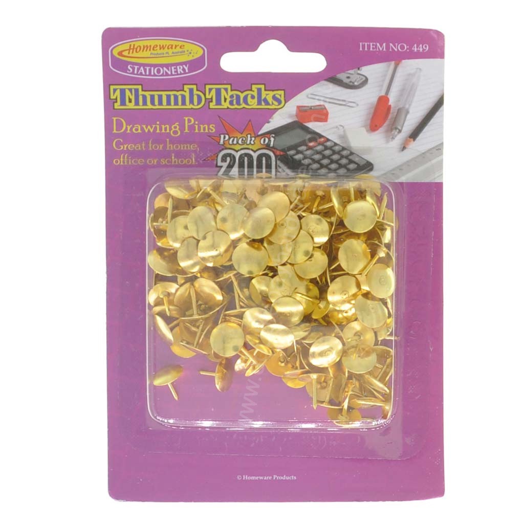 Homeware Thumb Tacks 200Pcs 449