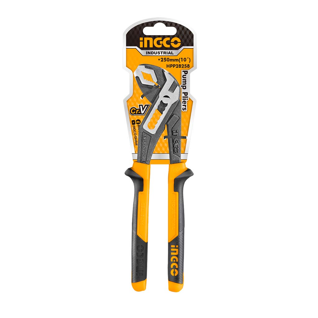 INGCO Industrial Pump Pliers 250mm(10") Multi Grip HPP28258