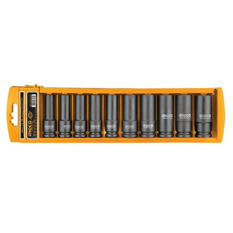 Ingco Deep Impact Socket Set 1/2 Inch 10Pcs HTM-HKISSD12102L