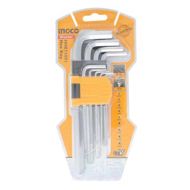 Ingco Hex Key Set 9Pcs 1.5-10mm HHK11091