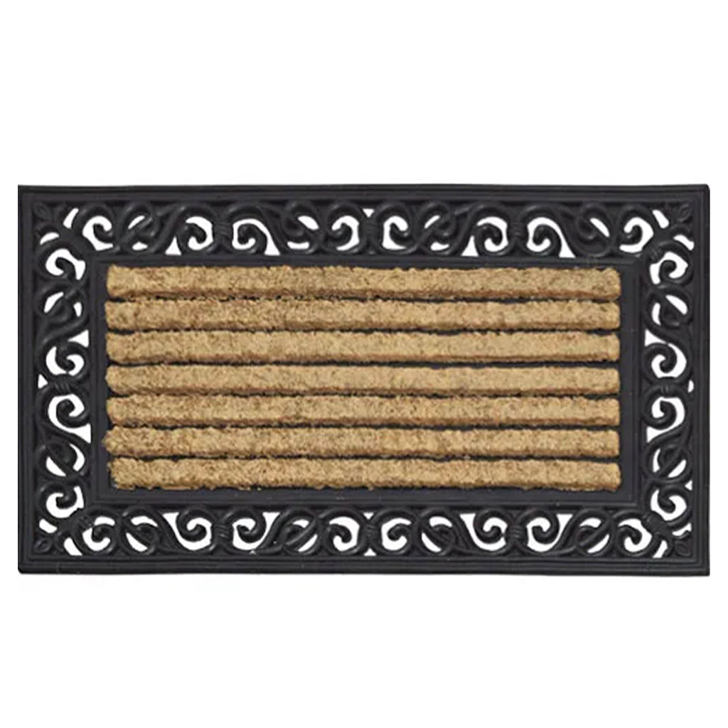 Kenware Coir Rubber Scroll Rectangular Door Mat 45X75cm