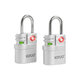 KORJO 2 Luggage Locks TSA Luggage Locks with Indicator TSALL