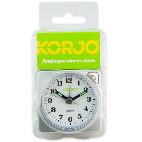 KORJO Analogue Travel Alarm Clock AAC73