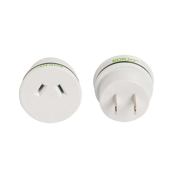 KORJO Non Earthed Travel Adaptor Use in Japan,USA,Canada,Mexico From AU