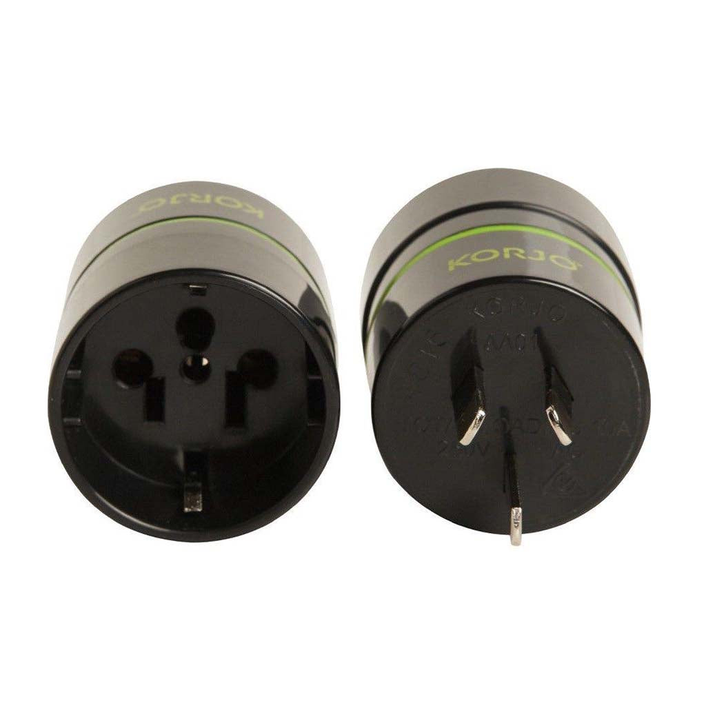 KORJO Reverse Plug Adaptor from Europe, USA, Japan to Use In AU, NZ