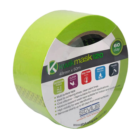 Kwikmask 120 Green 60 Day Masking Tape 48mm X 50m 8297