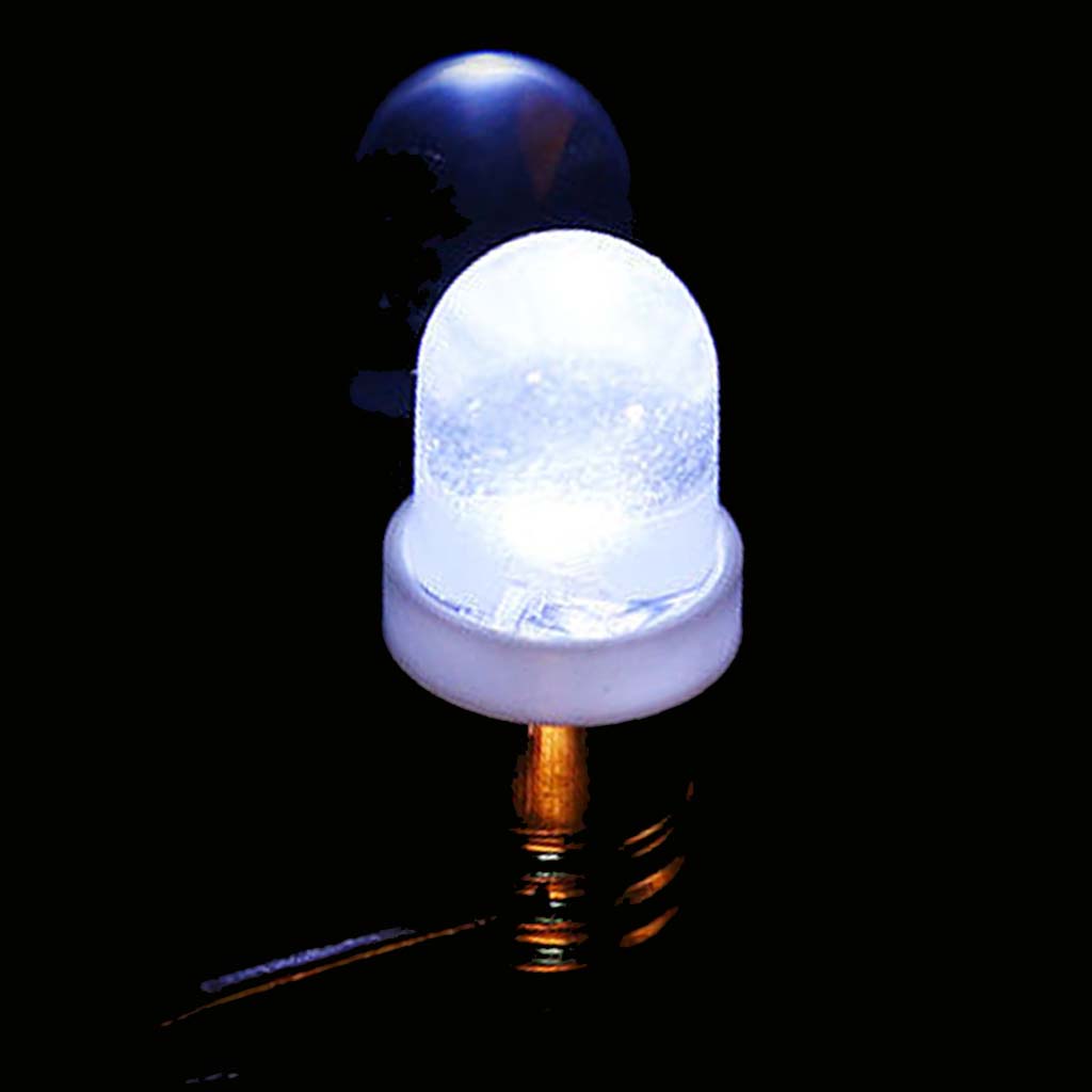 LED Indicator Light Bulb E10 30V 0.2W White