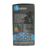 LUSION Coloured GLS LED Light Bulb B22 240V 3W Blue 20706