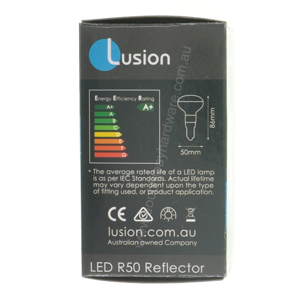 LUSION R50 Reflector LED Light Bulb E14 240V 4W W/W 20911