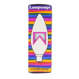 Lampways Candle Incandescent Light Bulb B22 240V 25W Pearl