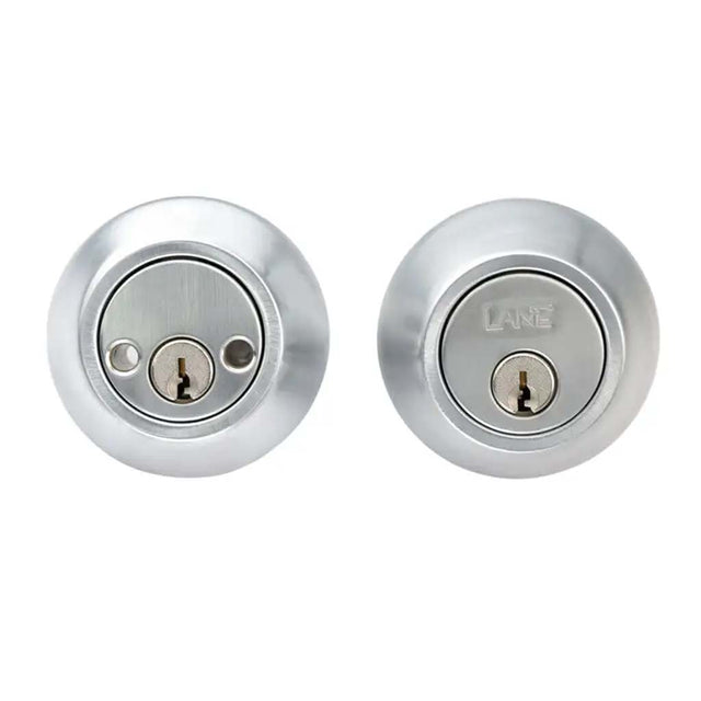 Lane Standard Round Deadbolt Brushed Satin Chrome L961302