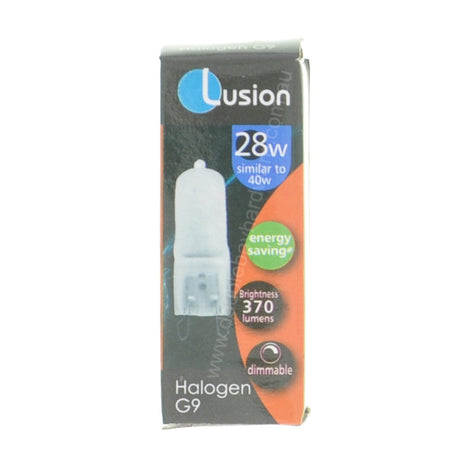 Lusion Bi-Pin Halogen Light Bulb G9 240V 28W Frosted 30401