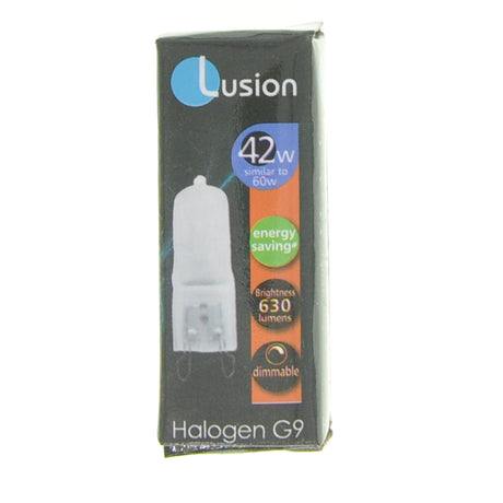 Lusion Bi-Pin Halogen Light Bulb G9 240V 42W Frosted 30402