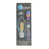 Lusion Candle Filament LED Light Bulb B22 240V 4W W/W 20242