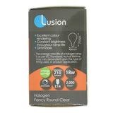 Lusion Fancy Round Halogen Light Bulb E14 240V 18W Clear 30208