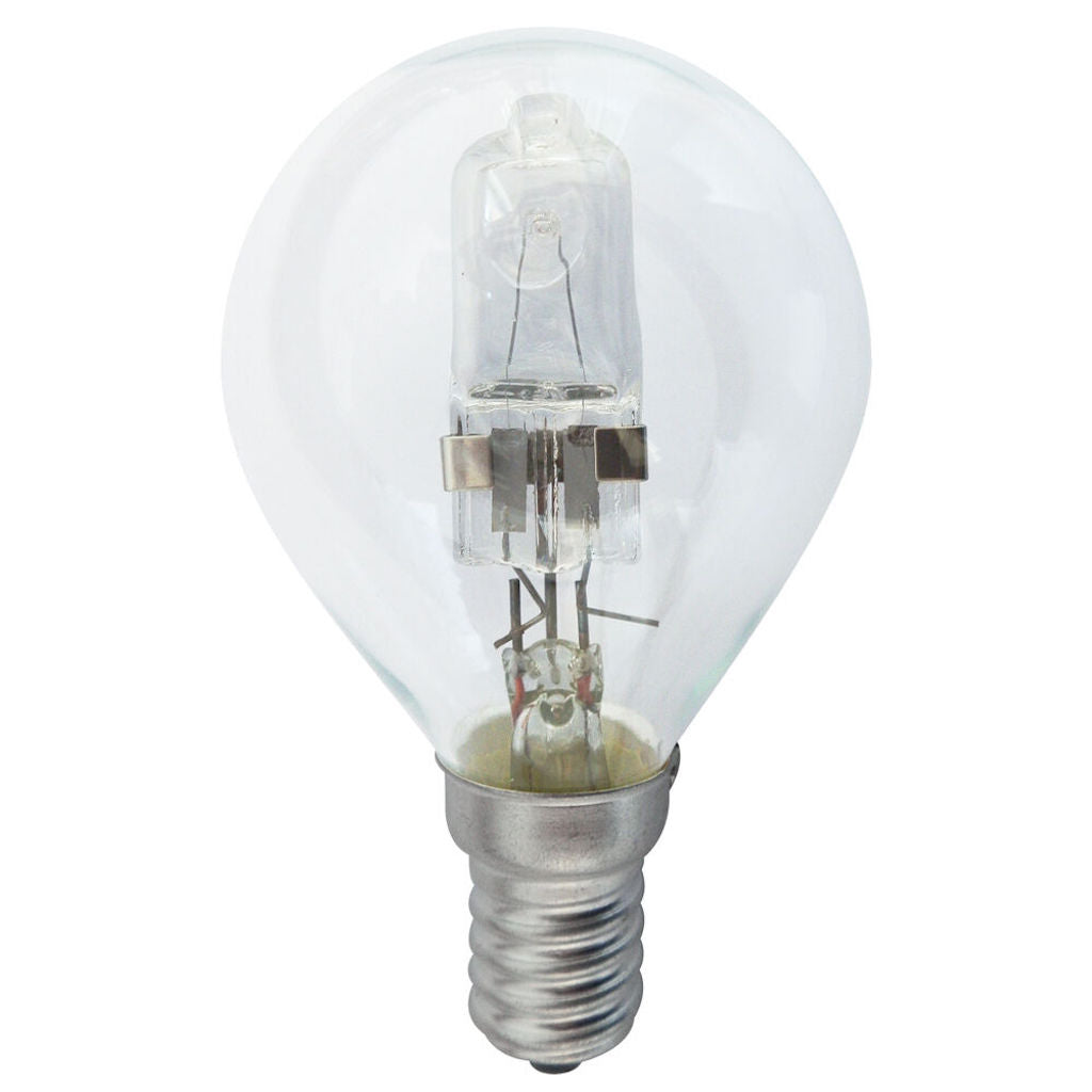 Lusion Fancy Round Halogen Light Bulb E14 240V 18W Clear 30208