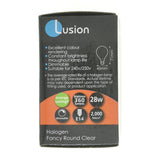 Lusion Fancy Round Halogen Light Bulb E14 240V 28W Clear 30210