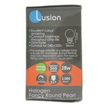 Lusion Fancy Round Halogen Light Bulb E27 240V 28W Pearl 30207