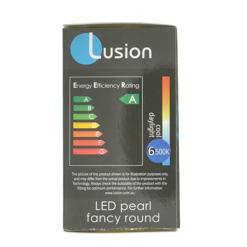 Lusion Fancy Round LED Light Bulb B15 240V 4W D/L Pearl 20267