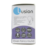 Lusion Fancy Round Oven Light Bulb E14 250V 40W Clear 300°C 45015